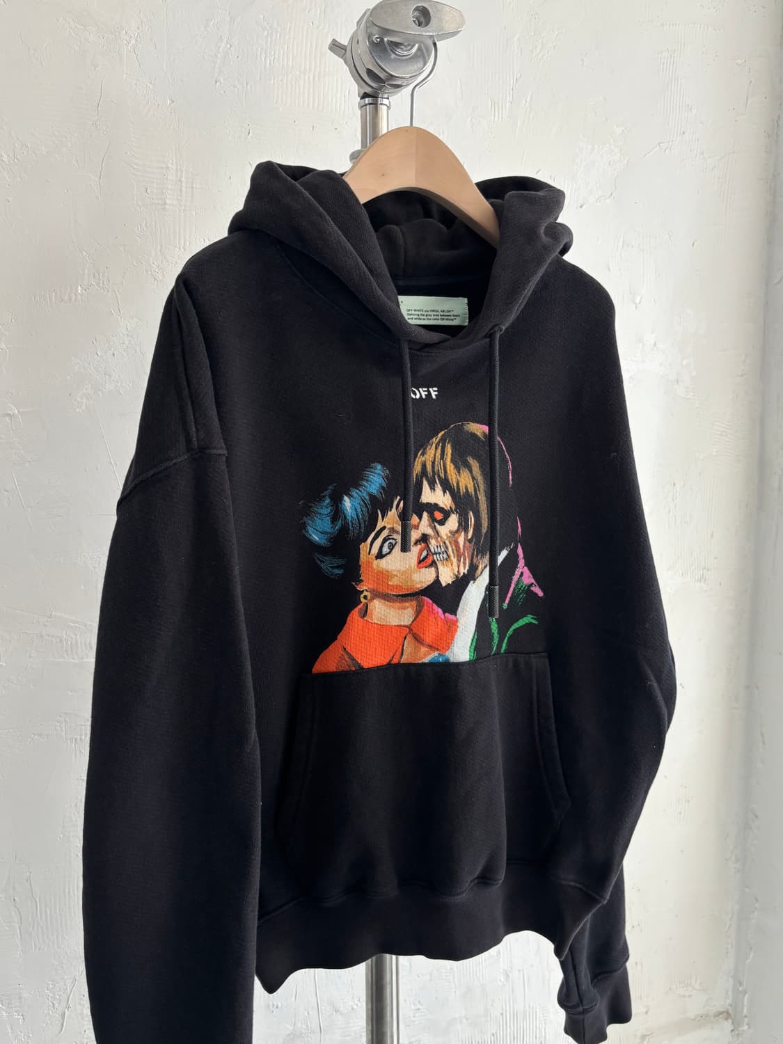 Off White 오프화이트 Kiss 그래픽 백로고 후드 스웻셔츠 상품이미지5