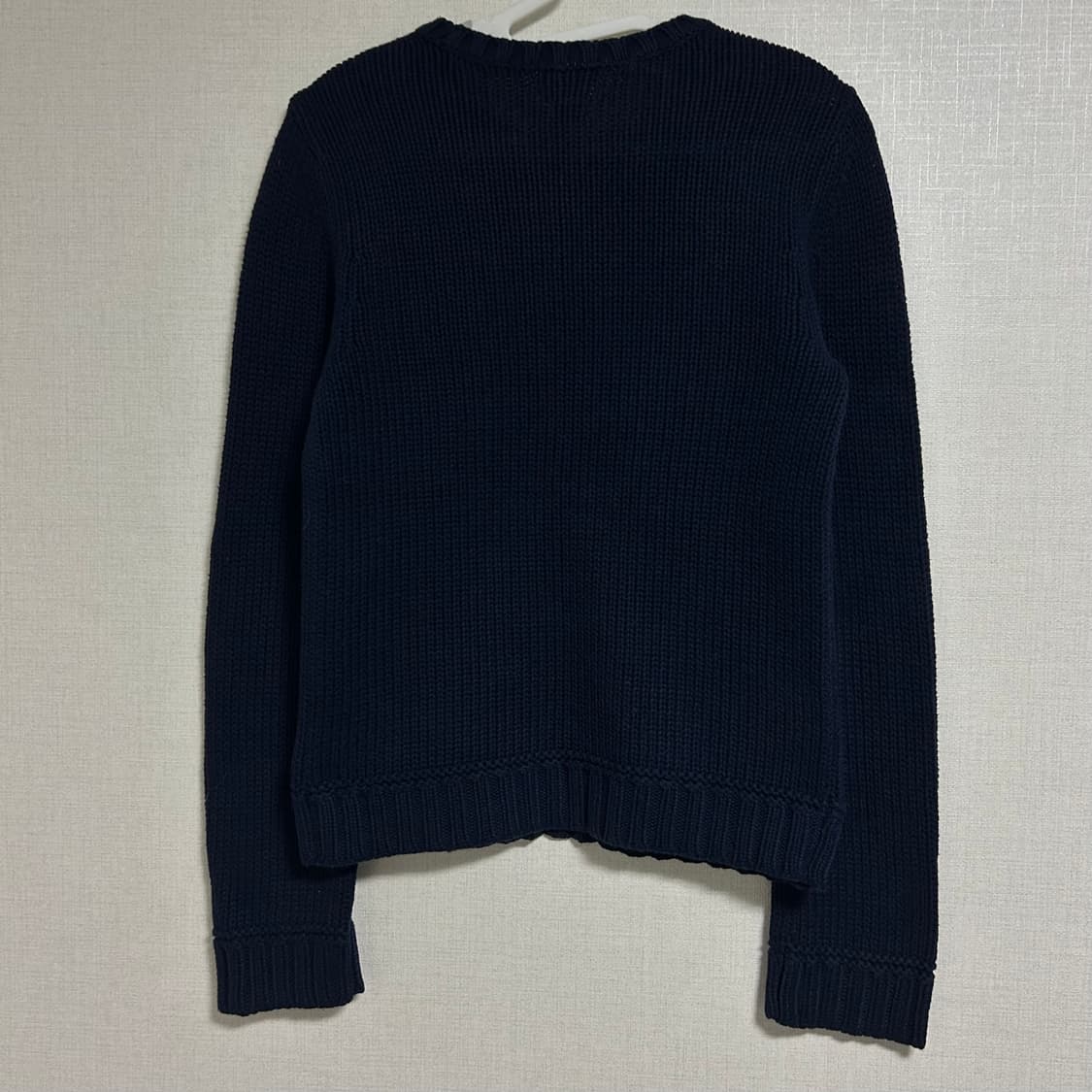 90s 폴로 랄프로렌 폴로 진스 빈티지 미국 국기 성조기 니트 네이비 S 상품이미지5