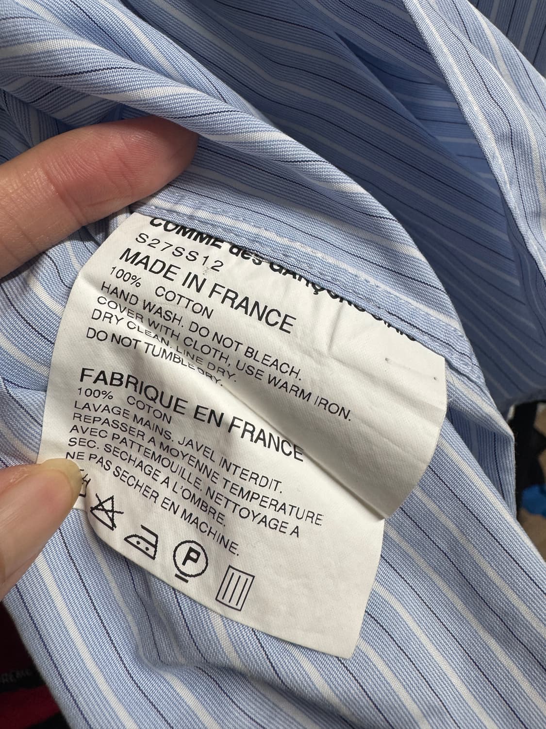 슈프림 x 꼼데가르송 셔츠 상품이미지6