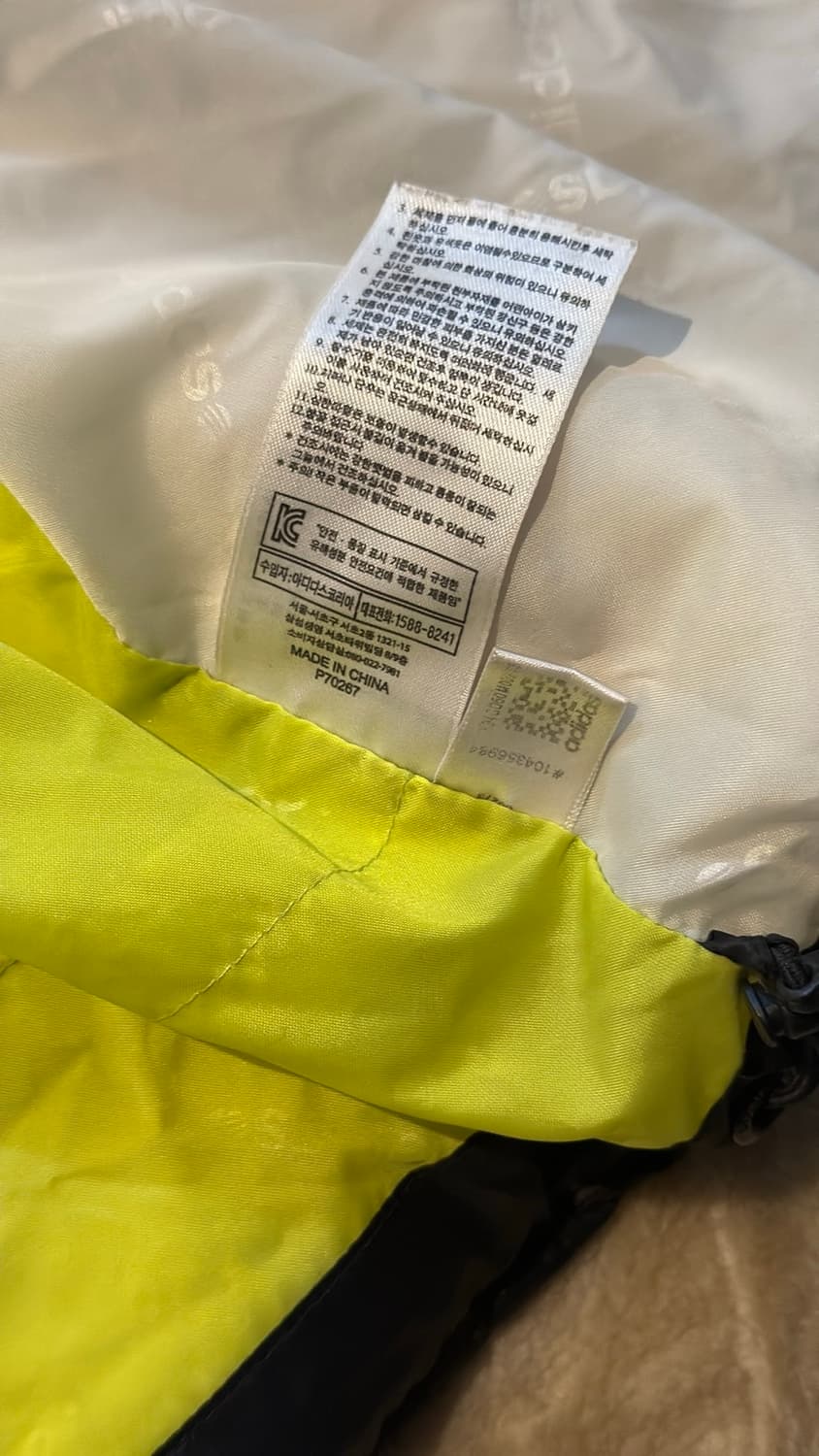 아디다스 네오 레이블 형광 빅로고 다운패딩 95 / 택포 상품이미지6