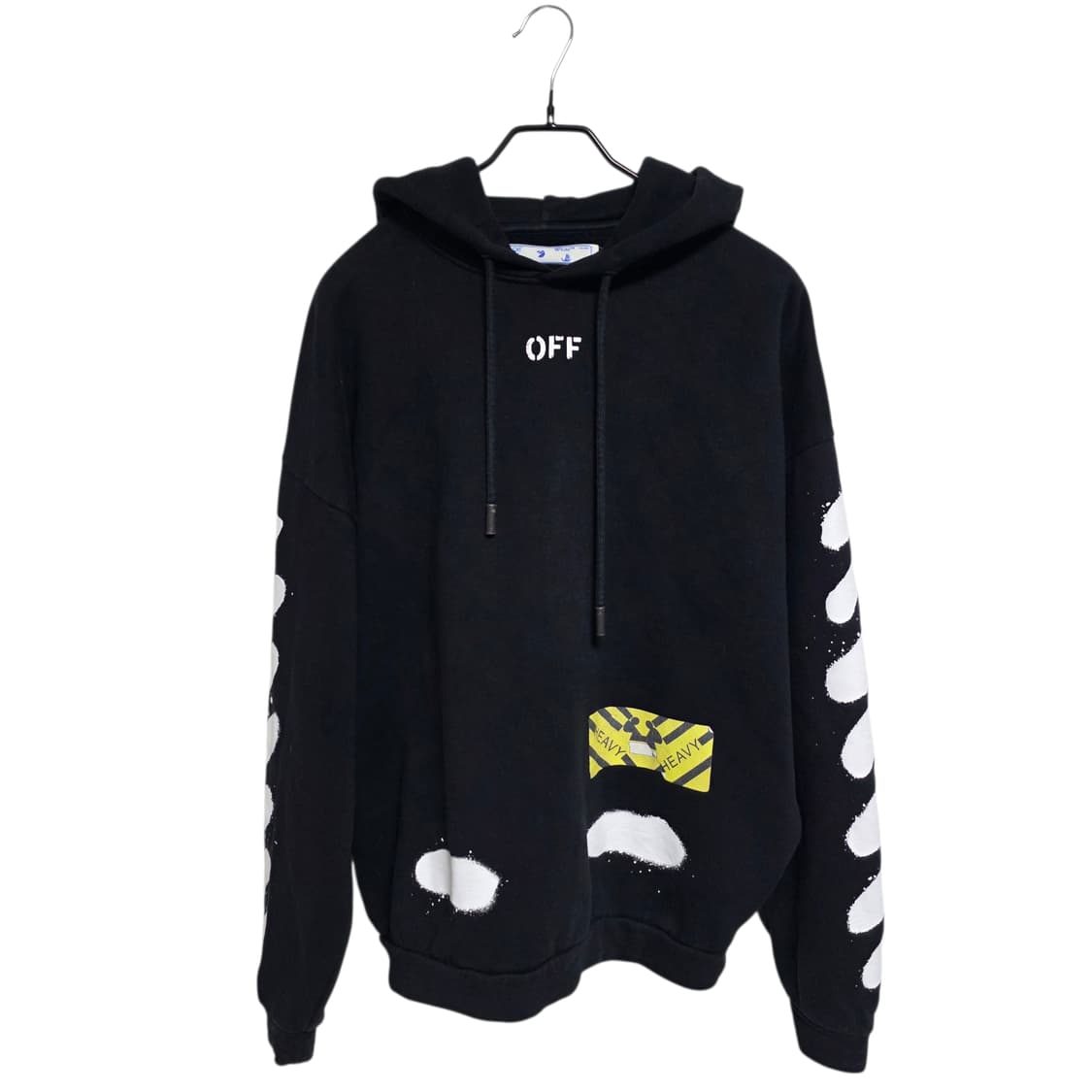 오프화이트 스프레이 후드티셔츠 상품이미지1