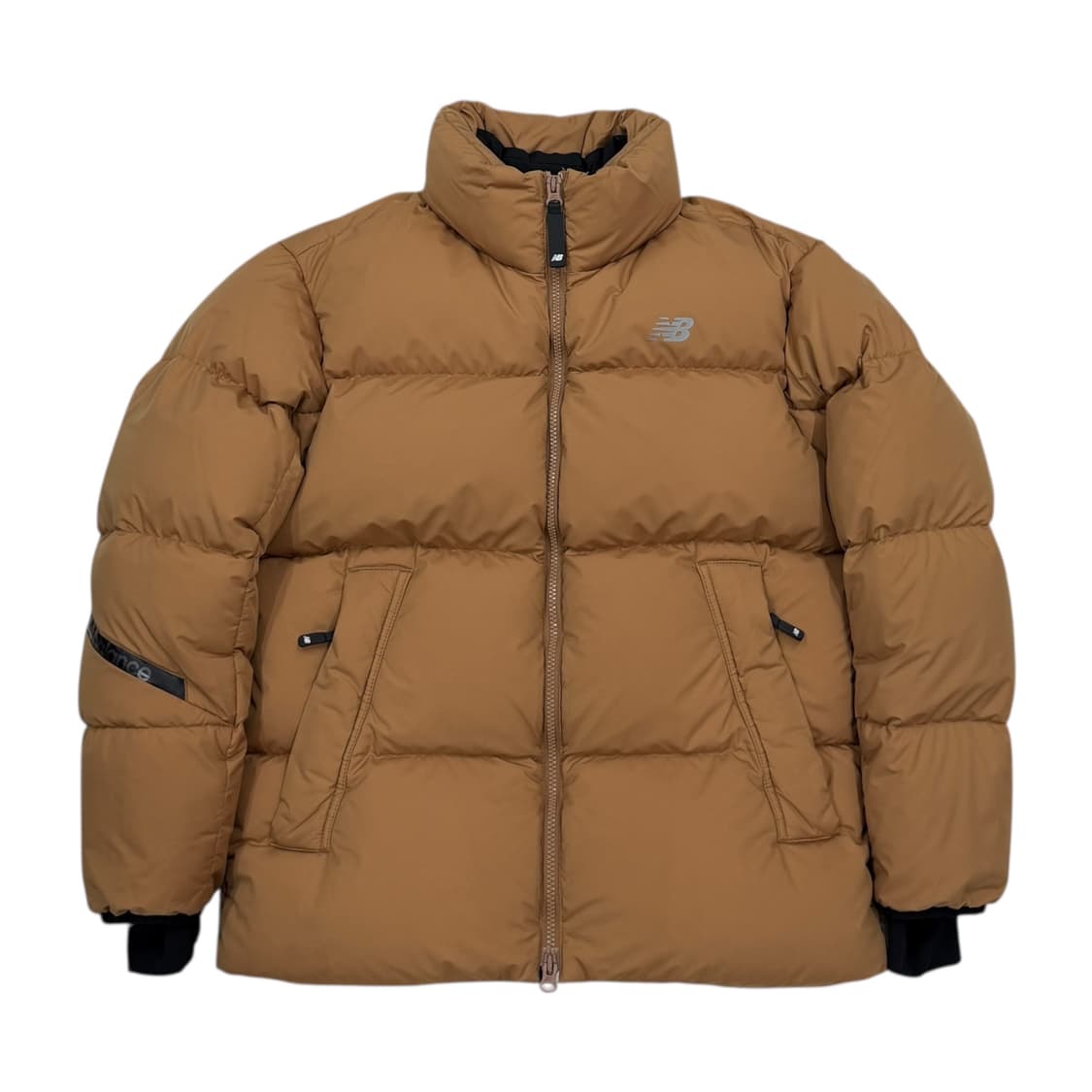 뉴발란스 UNI 액티브 구스 숏패딩 자켓 브라운 S 상품이미지1