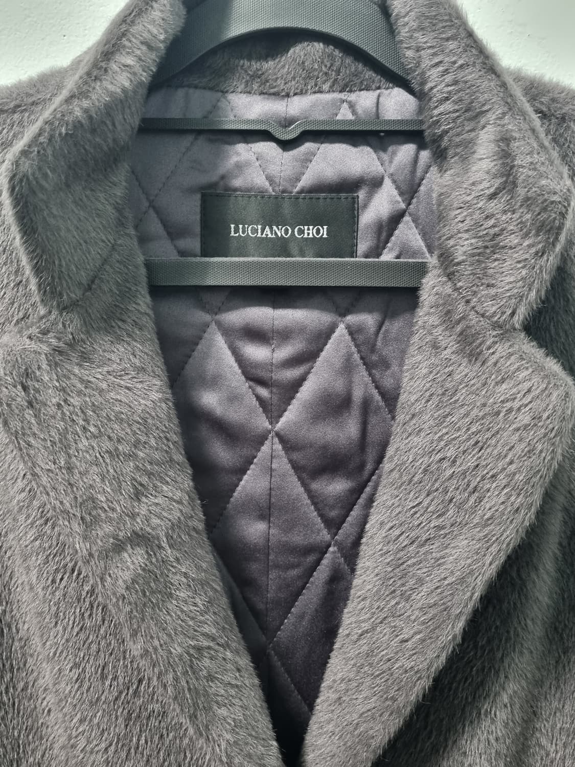 루치아노최 수리알파카 차콜 코트 77 상품이미지3