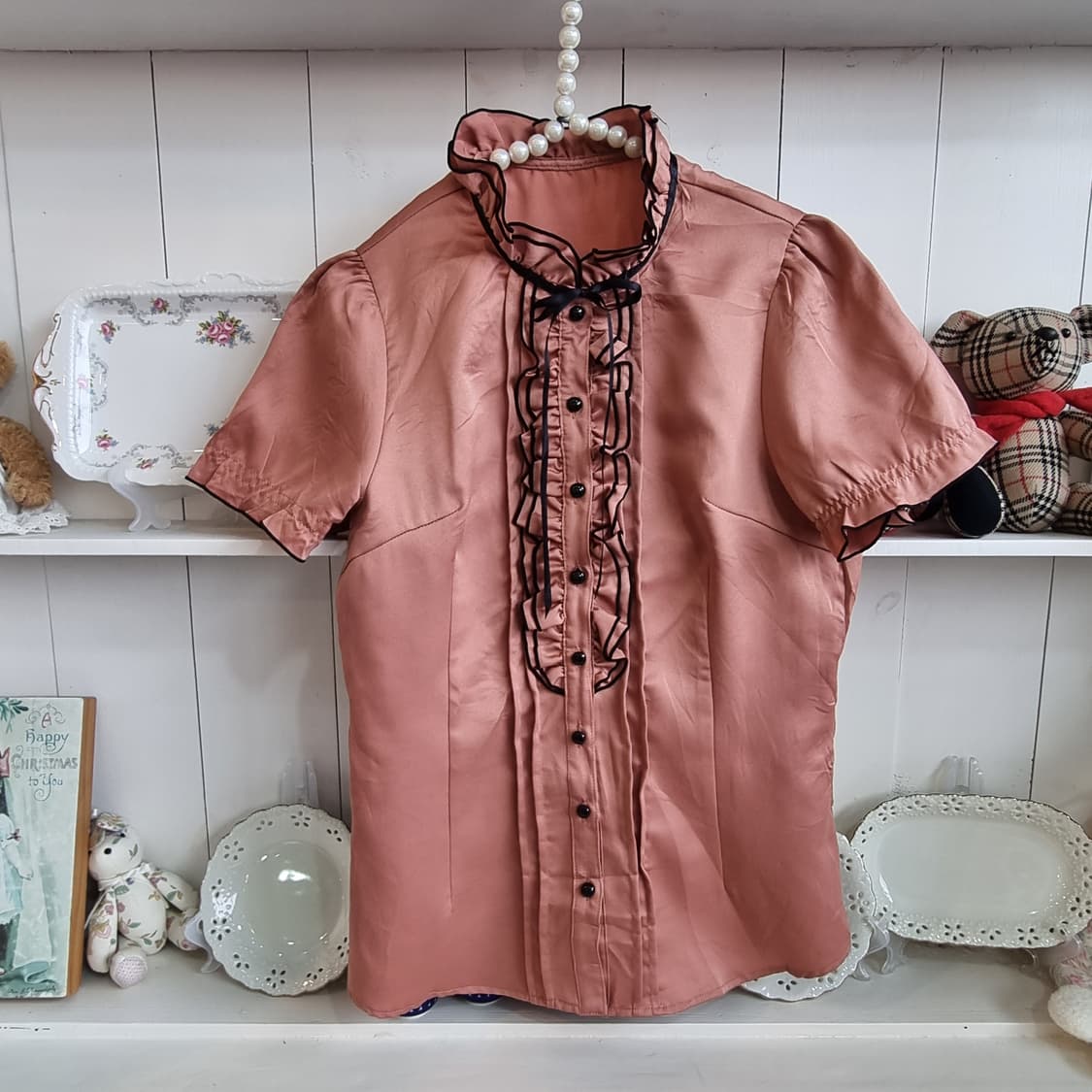 빈티지  프릴 블라우스 상품이미지3