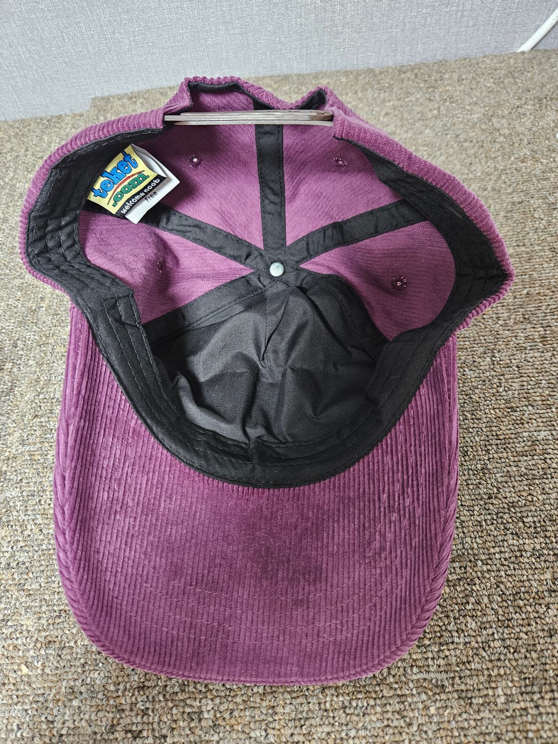 Teket Packaging Cap Purple 테켓 코듀로이 캡모자 상품이미지3