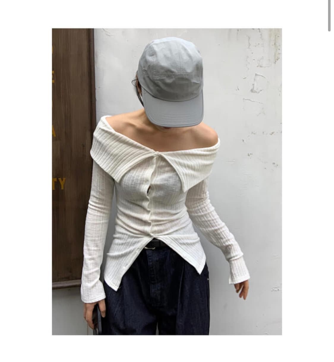  긴팔 오프숄더 상품이미지1