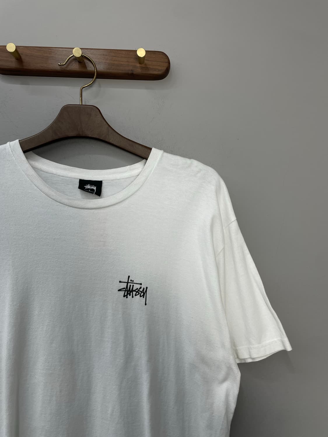 스투시 베이직로고 화이트 반팔 H1488 상품이미지4