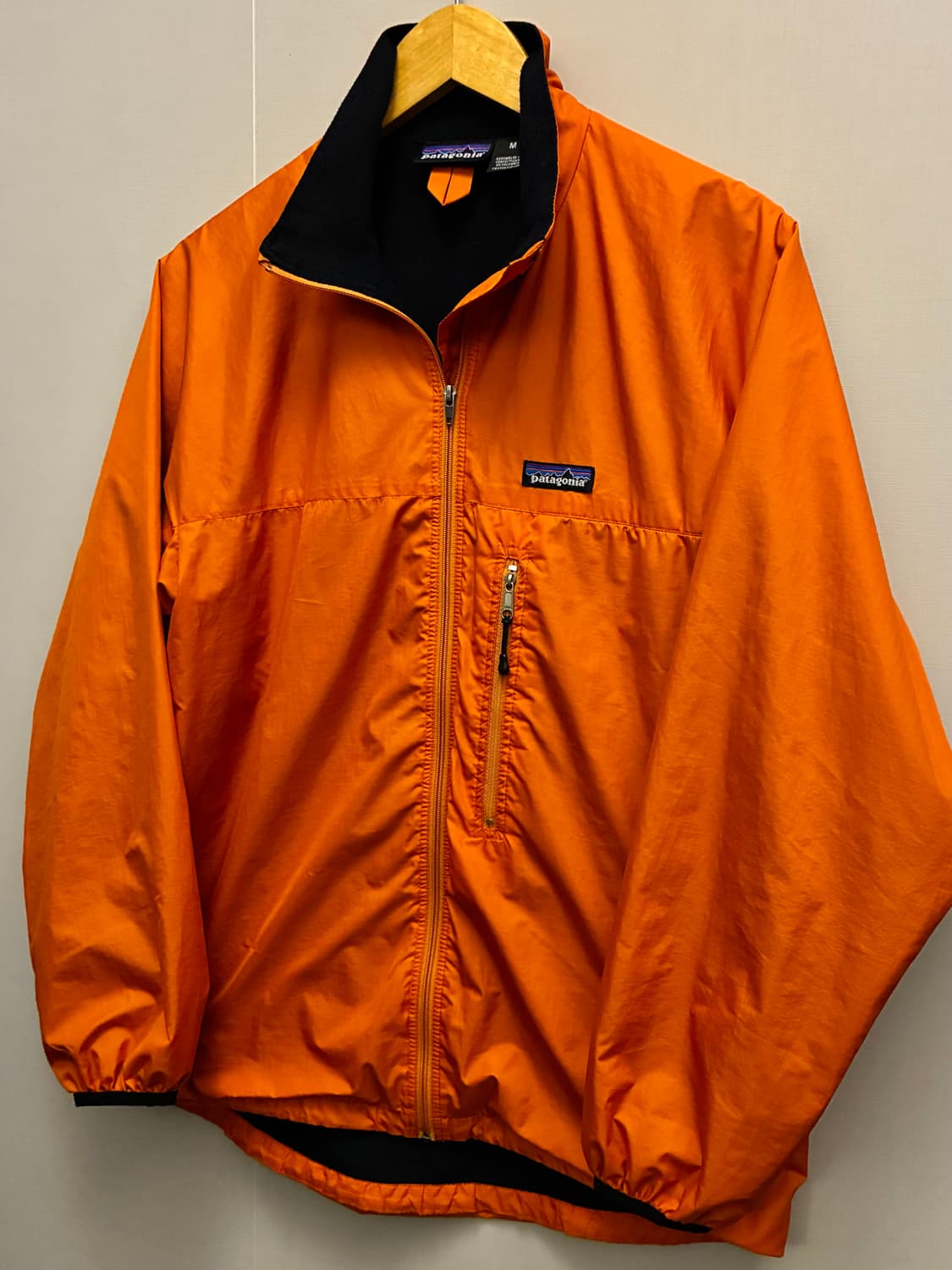 (M/100)파타고니아 나일론 립스탑 경량 바람막이 자켓 오렌지 상품이미지2