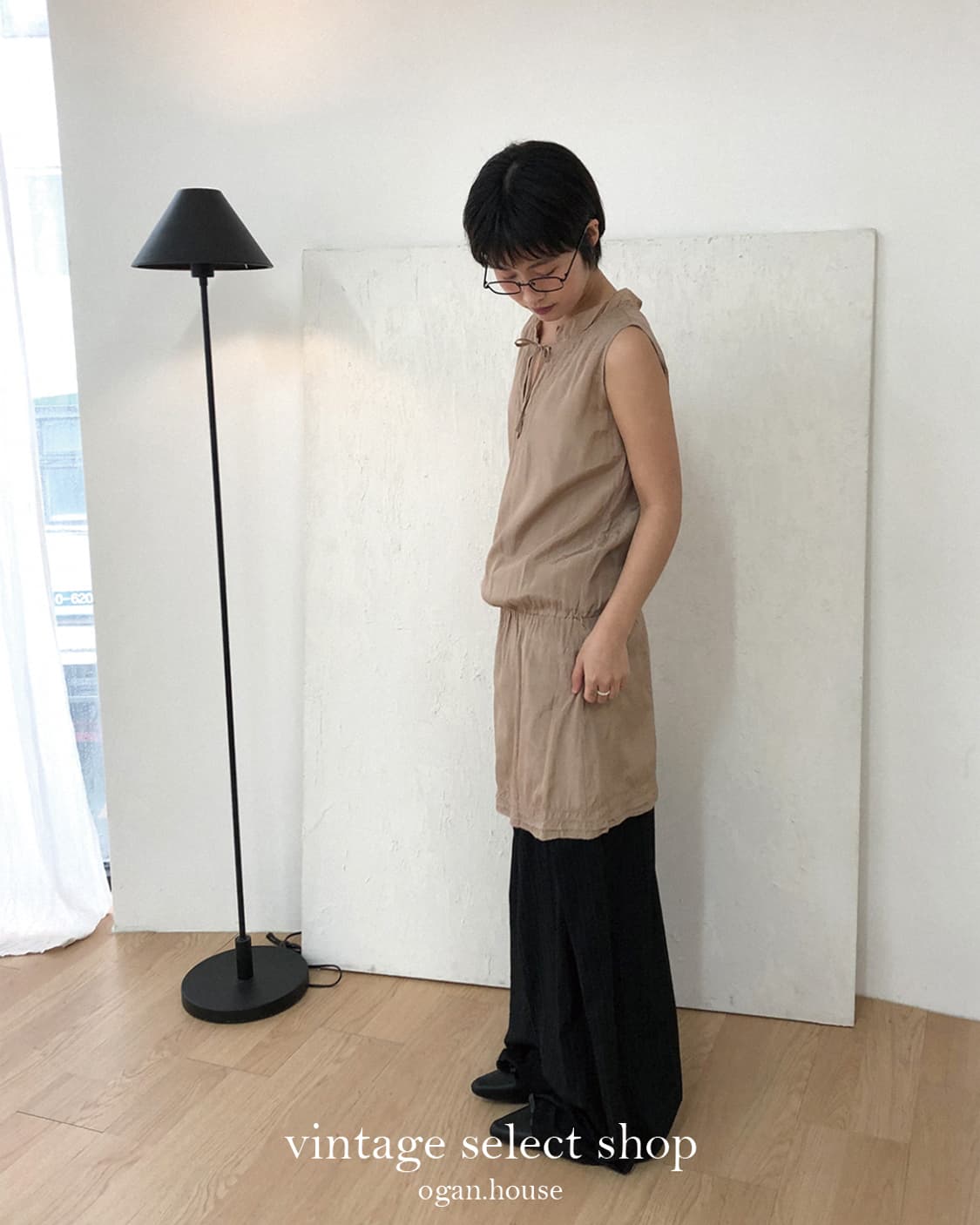 vintage GAP dot layered dress 상품이미지3