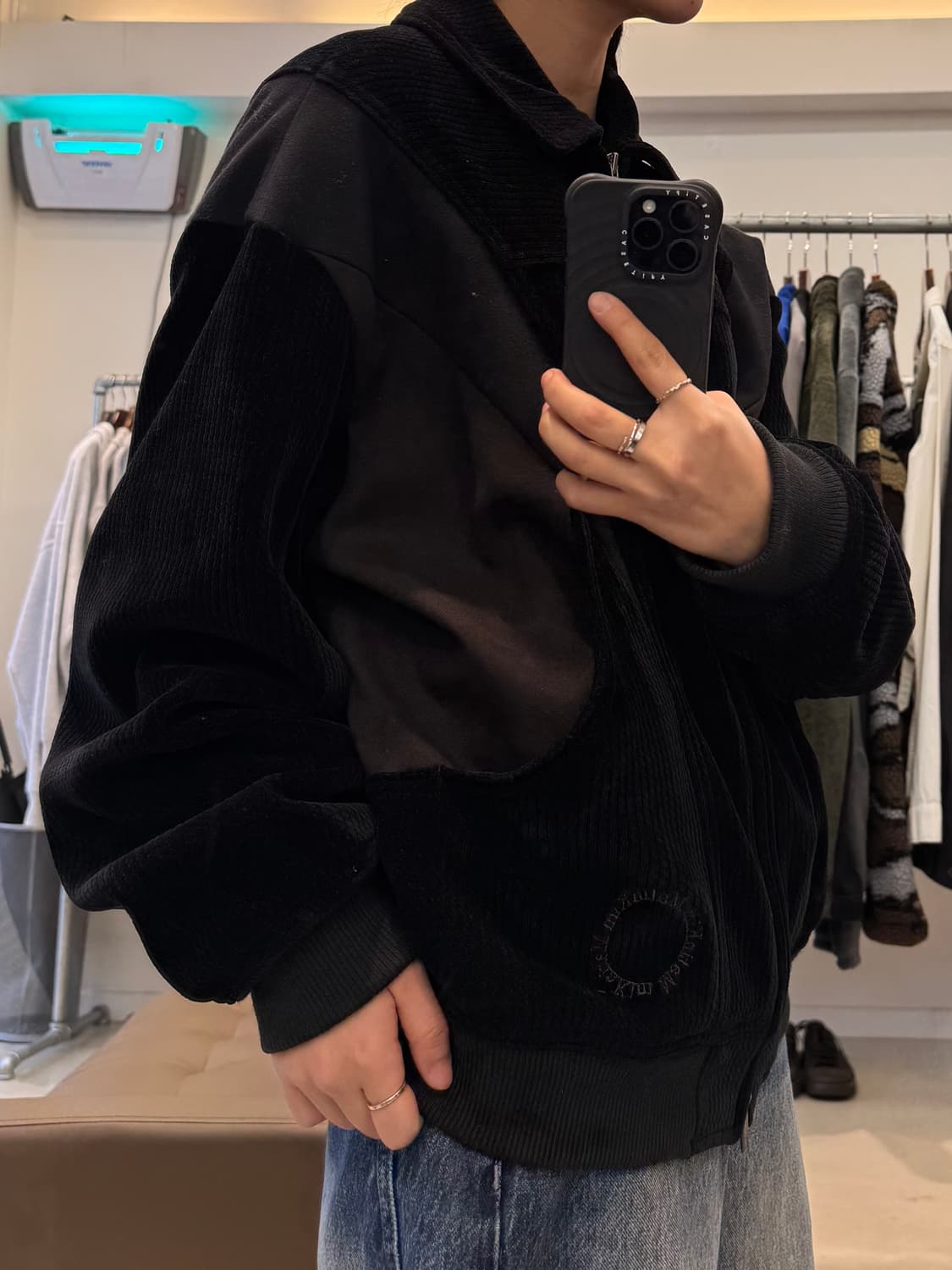 마뗑킴 코듀로이 오발 바시티 자켓 상품이미지7