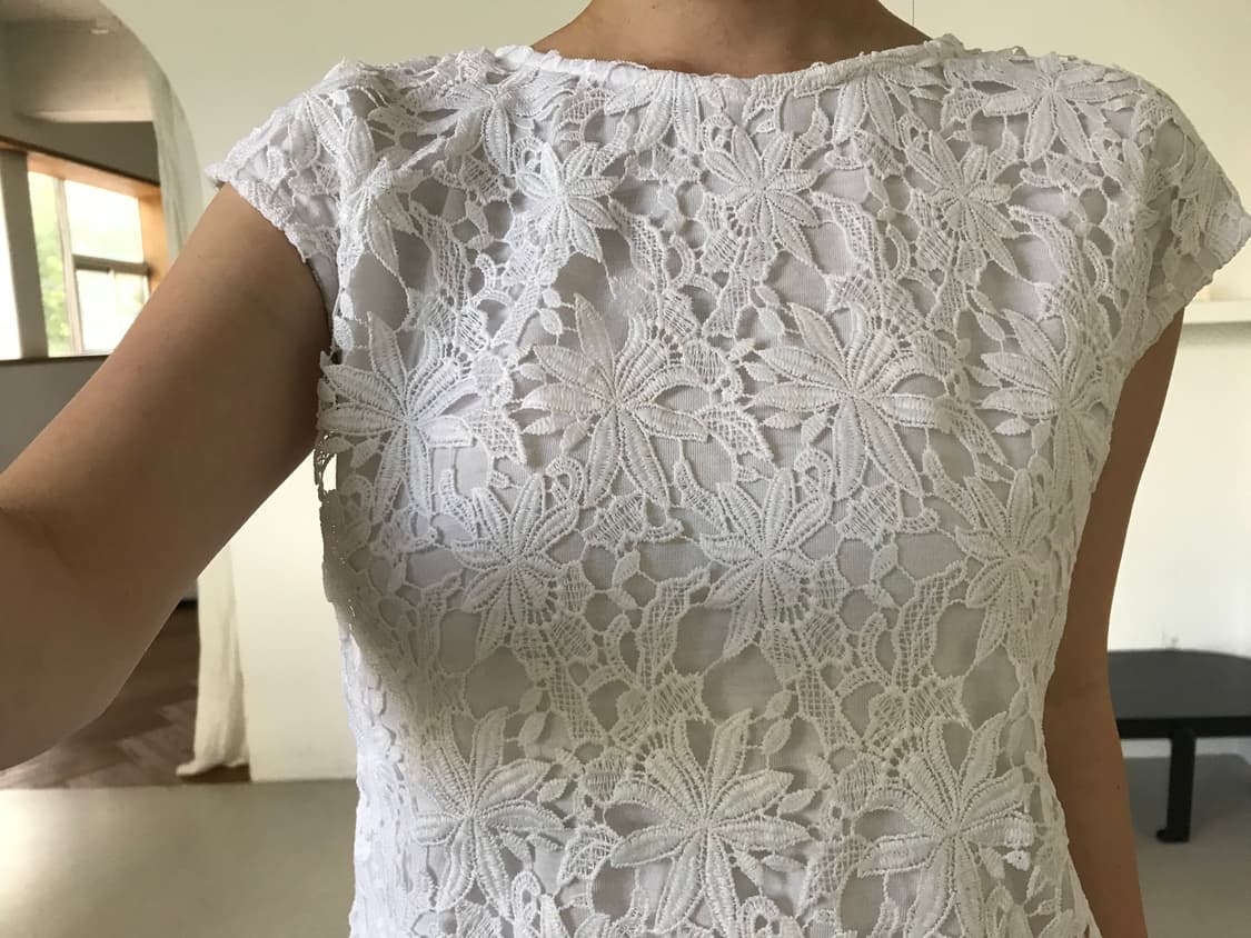vintage ivory lace top 상품이미지6