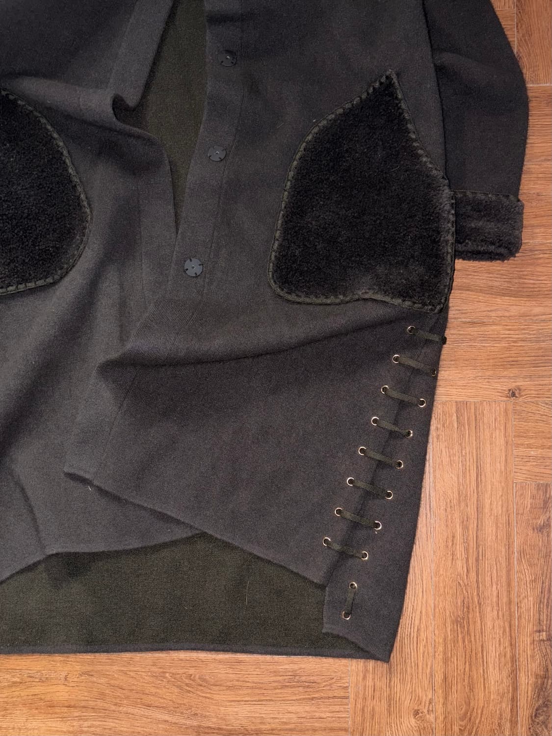 빈티지 후드 롱가디건 상품이미지7