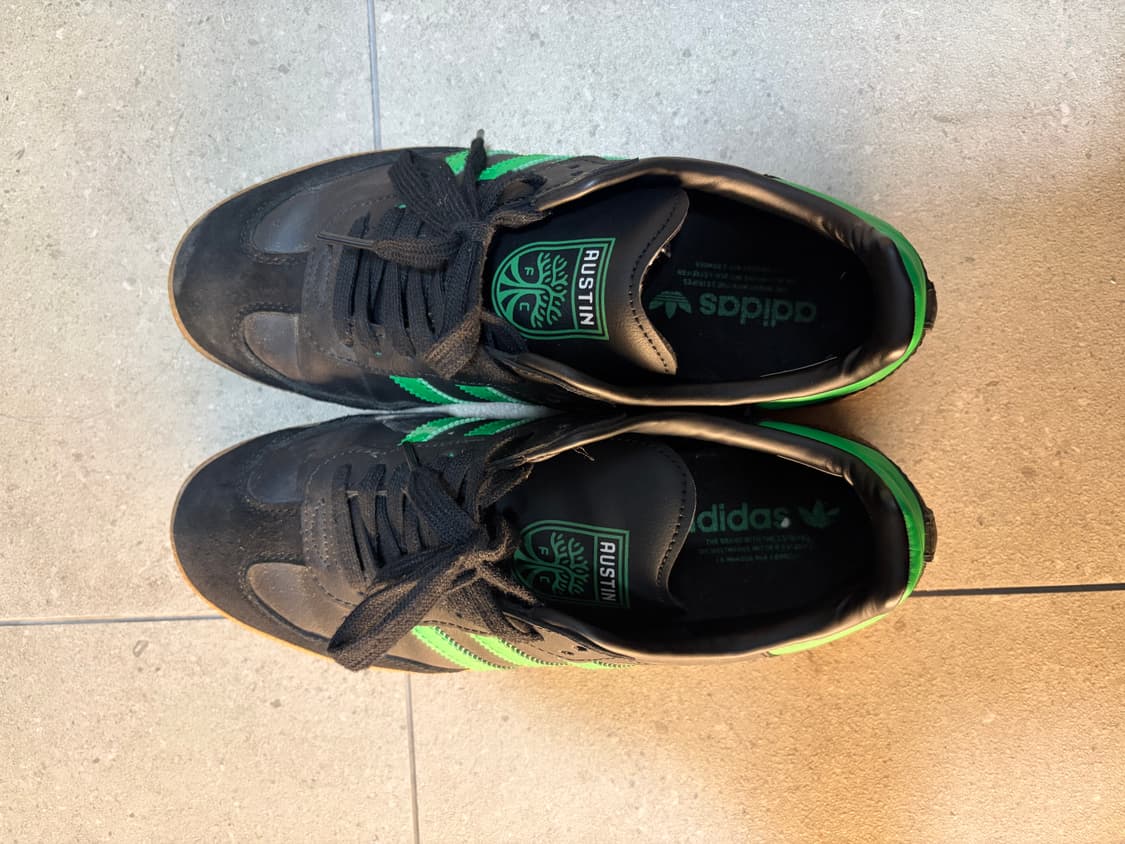 아디다스 삼바 블랙/그린 오스틴Fc 상품이미지2
