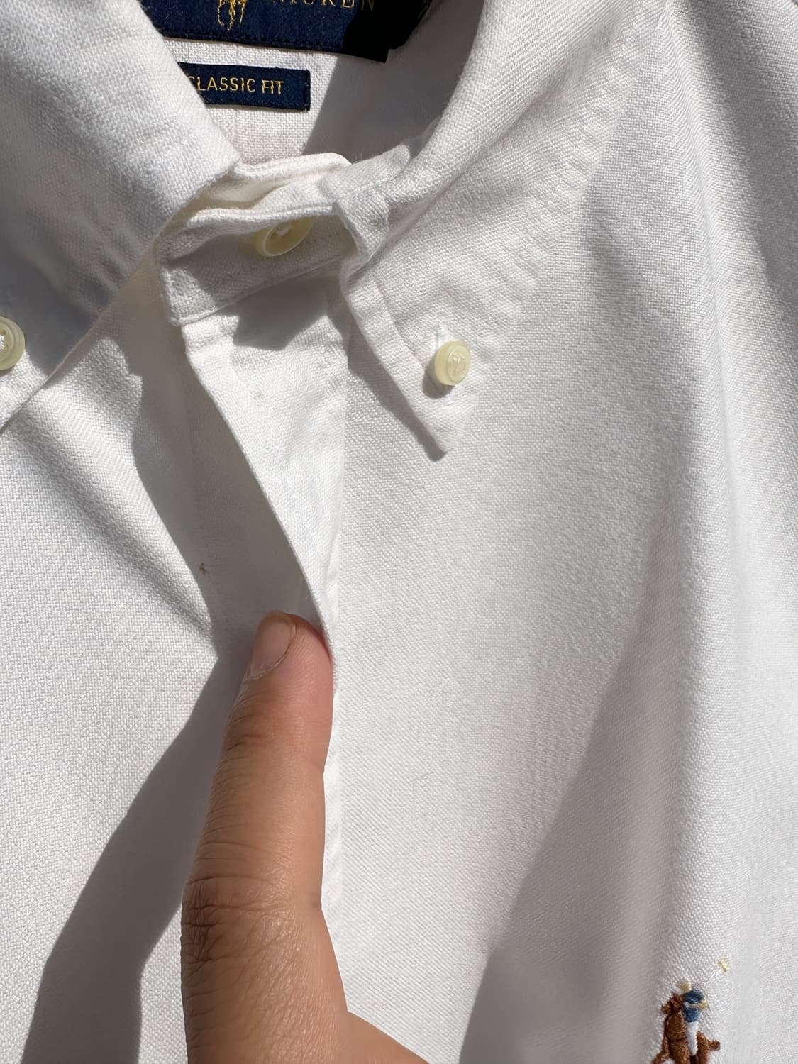 [2XL] 폴로 랄프로렌 화이트 옥스포드 셔츠 상품이미지7