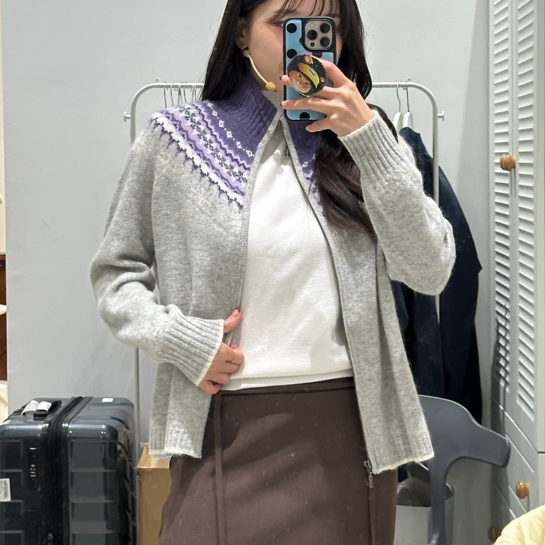 에디바우어 콜렉티블스 앙고라 집업 니트 상품이미지10