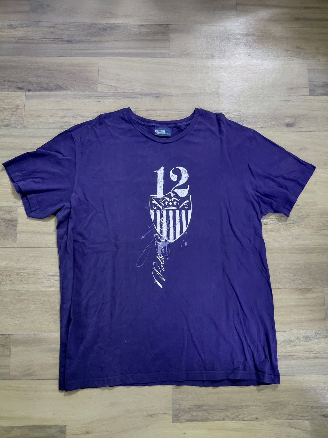 90s 폴로 랄프로렌 쉴드 프린팅 반팔 상품이미지1