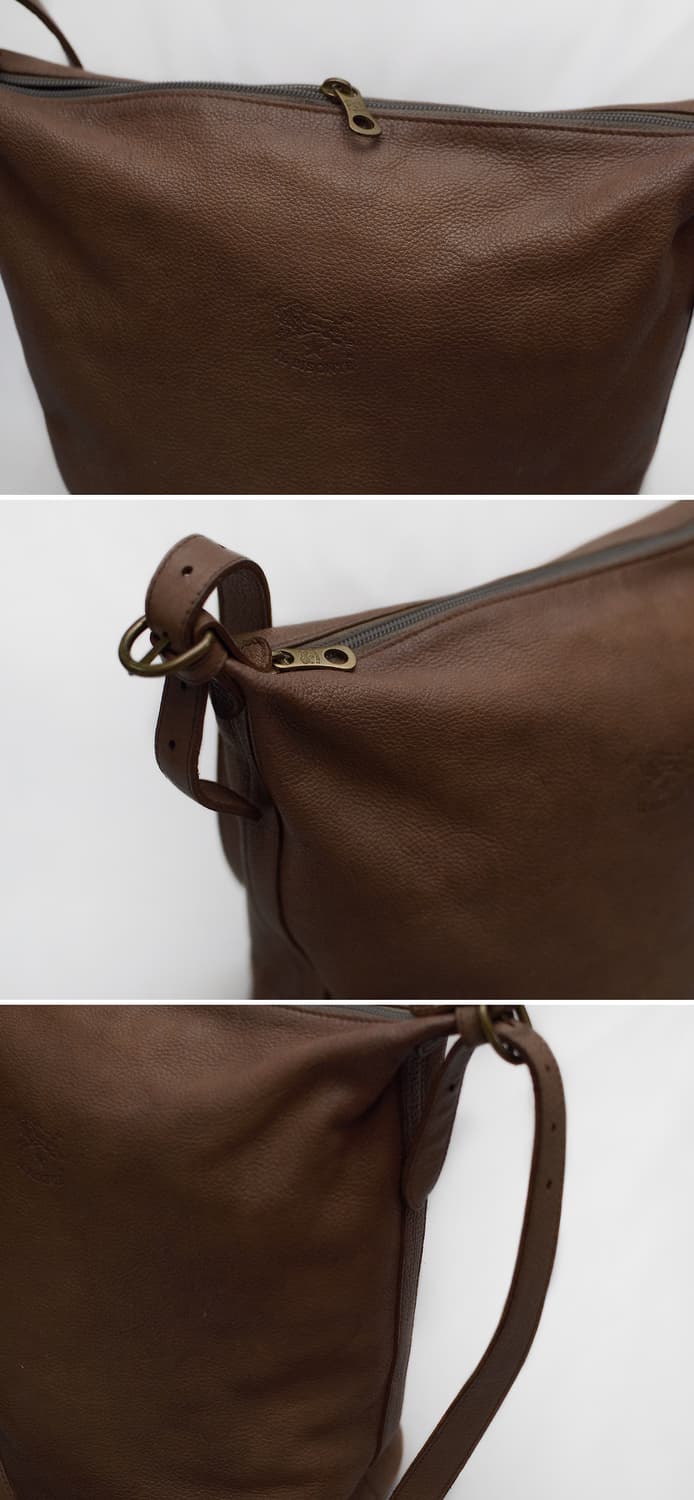 일비종떼 풀그레인 레더 클래식 가죽 버킷백 (숄더.크로스) 상품이미지8