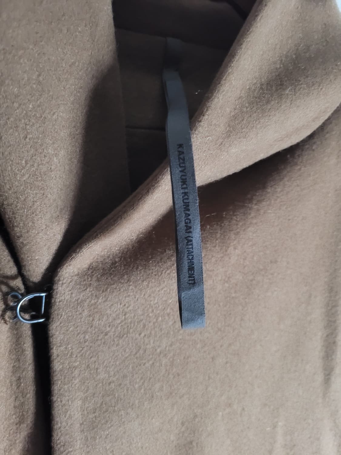 카즈유키 쿠마가이 후크 울 코트 상품이미지8