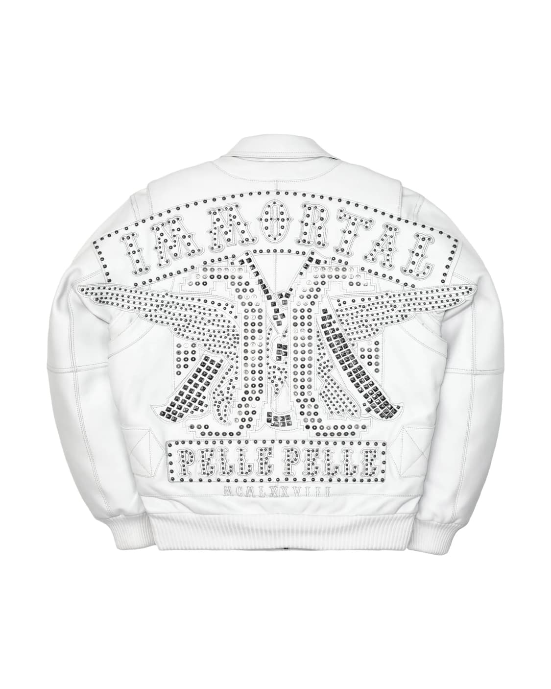 오피움 x 펠레펠레 x 컴플렉스 레더자켓 화이트  상품이미지1