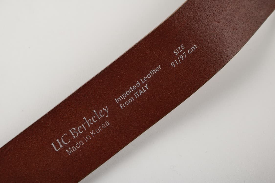 UC Berkeley 소가죽 벨트 상품이미지4
