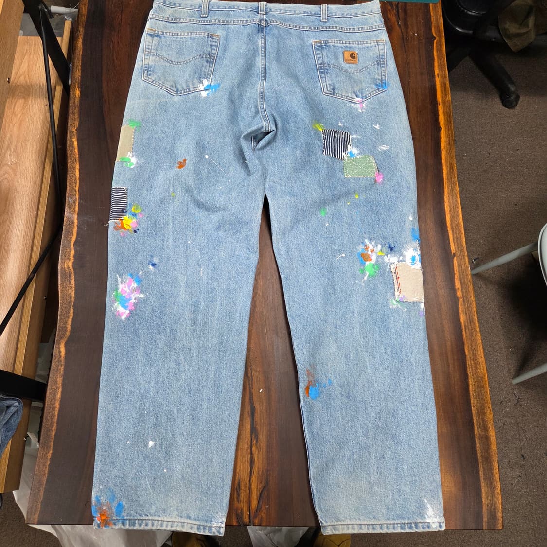 S.O/핸드페인팅, 패치워크 커스텀팬츠 상품이미지4