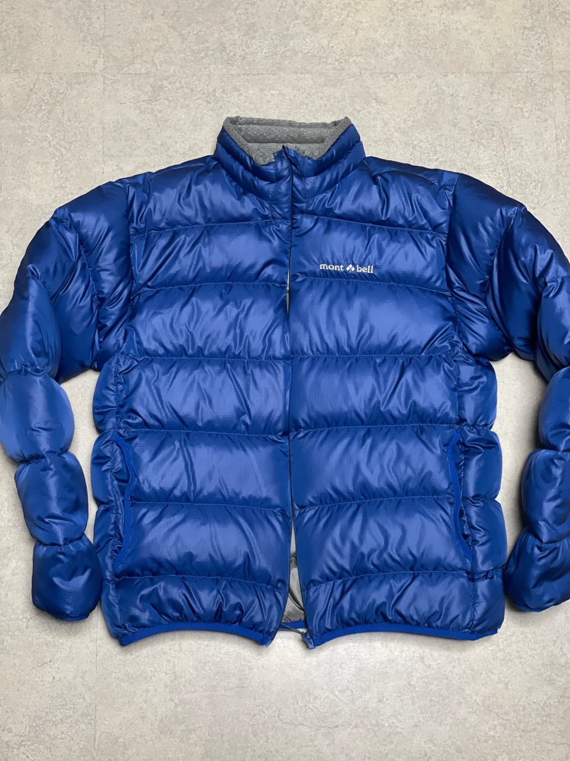 빈티지 몽벨 라이트 알파인 구스 다운 패딩 자켓 블루 상품이미지2