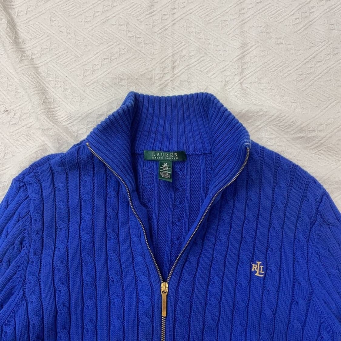[95] 로렌 랄프로렌 폴로 여자 케이블 니트집업 상품이미지3