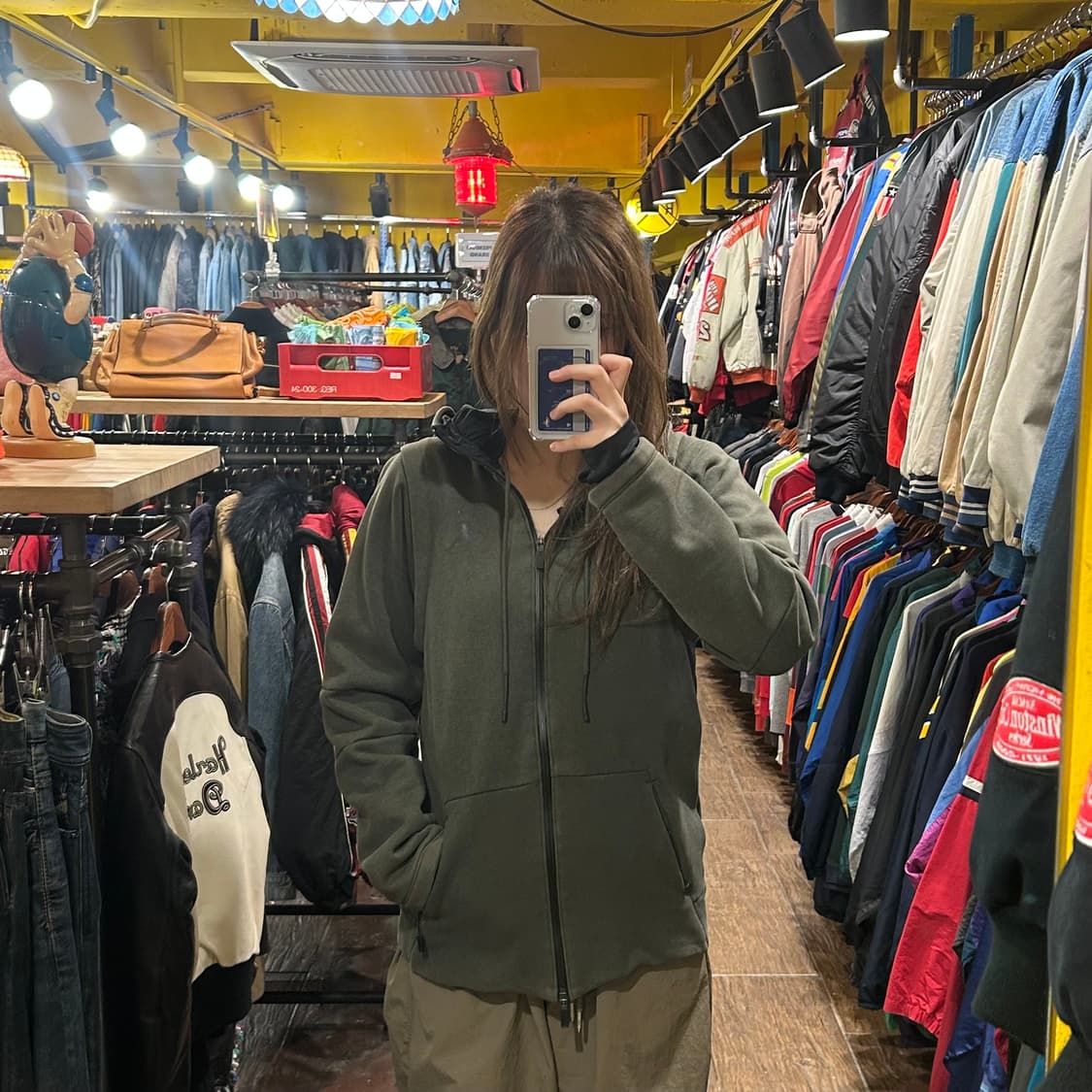 [HI] 조던 후드집업 카키 상품이미지2