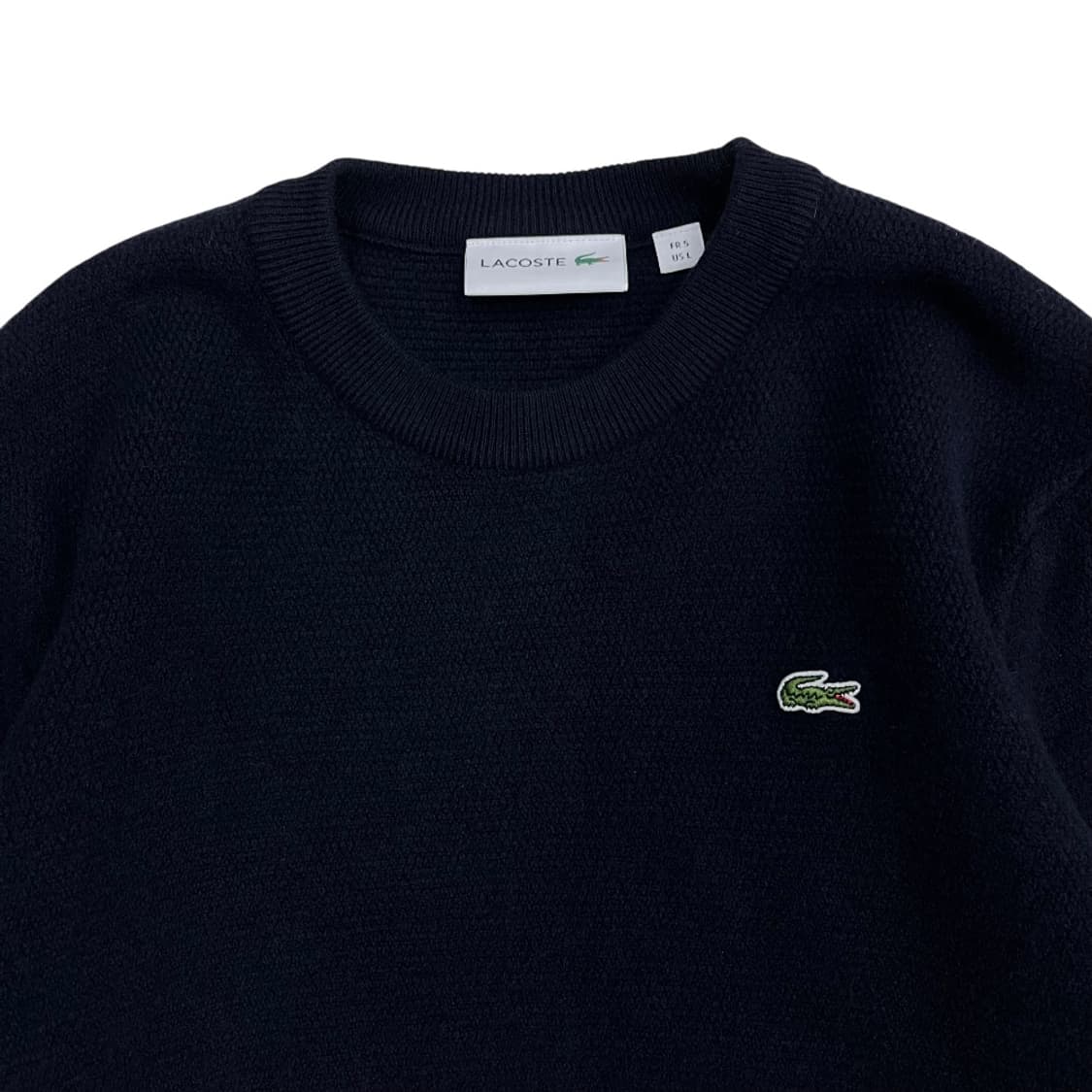 라코스테 딥블루 자수로고 니트 L 상품이미지4
