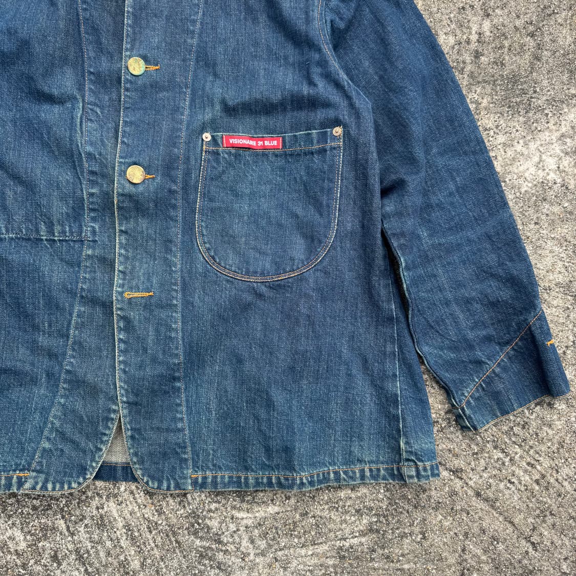 [M] Levis X Visionire 31 Blue 한정판 데님 자켓 상품이미지4