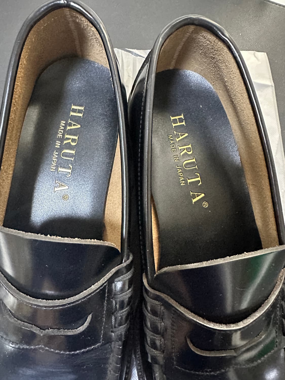 하루타 906 소가죽블랙 로퍼 270 상품이미지2