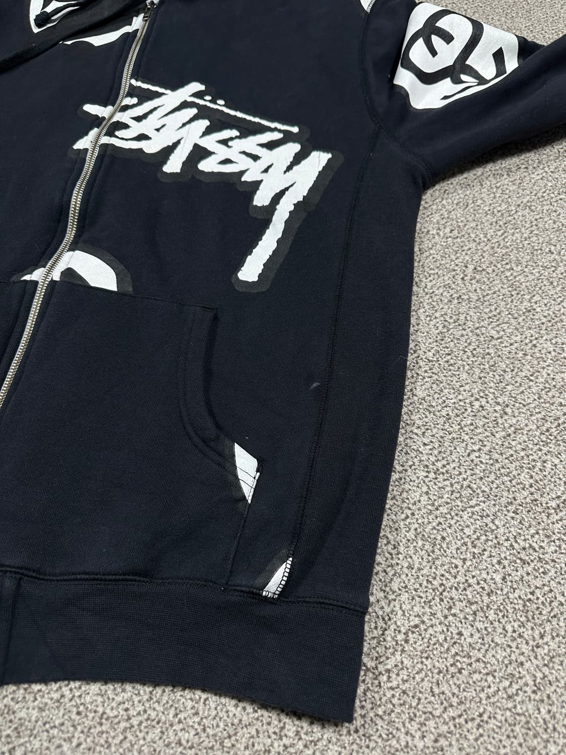 스투시 구형 후드집업 XL 상품이미지7