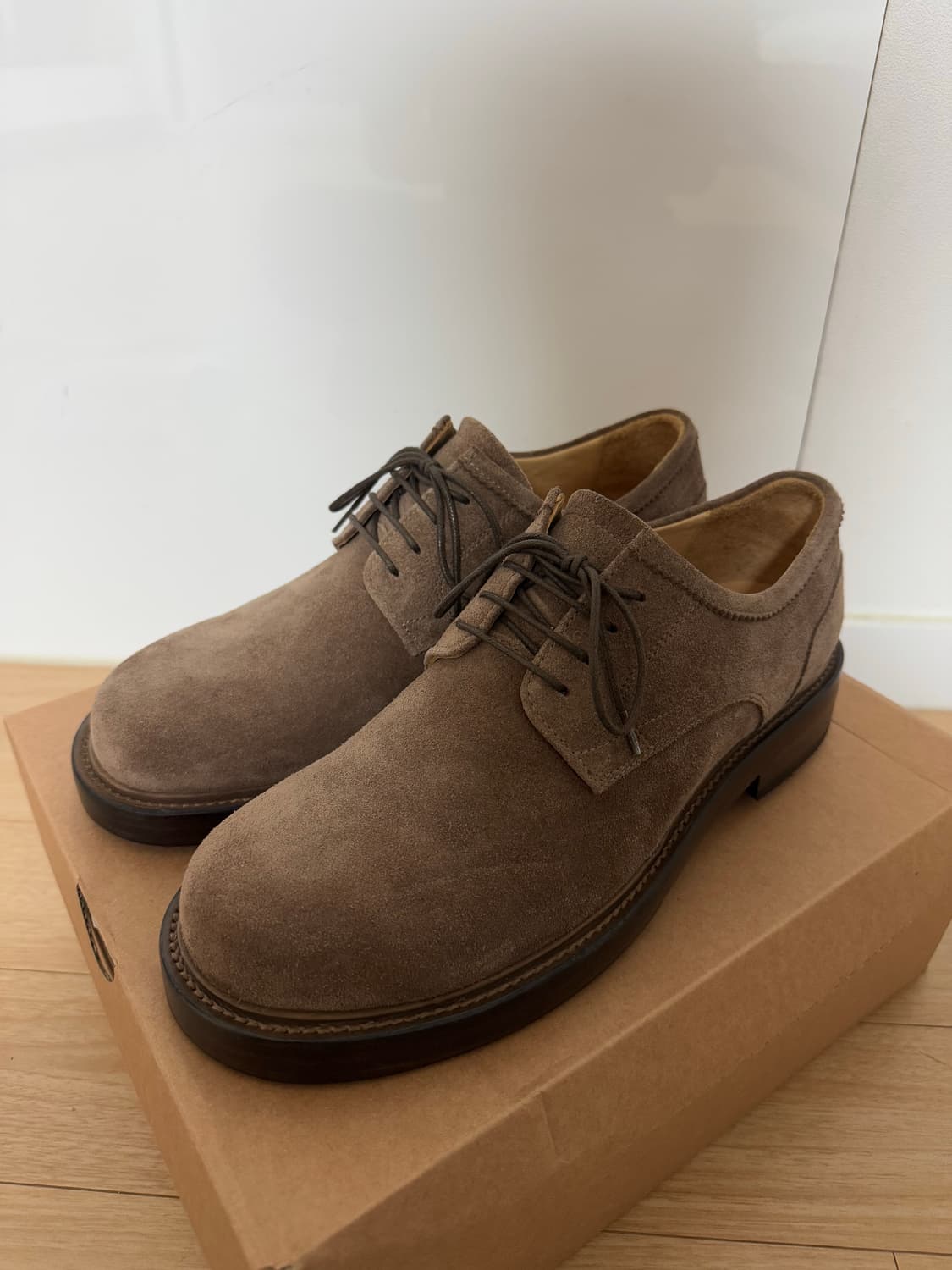 라스트뮤지엄 브라운 스웨이드 더비슈즈 260 상품이미지3