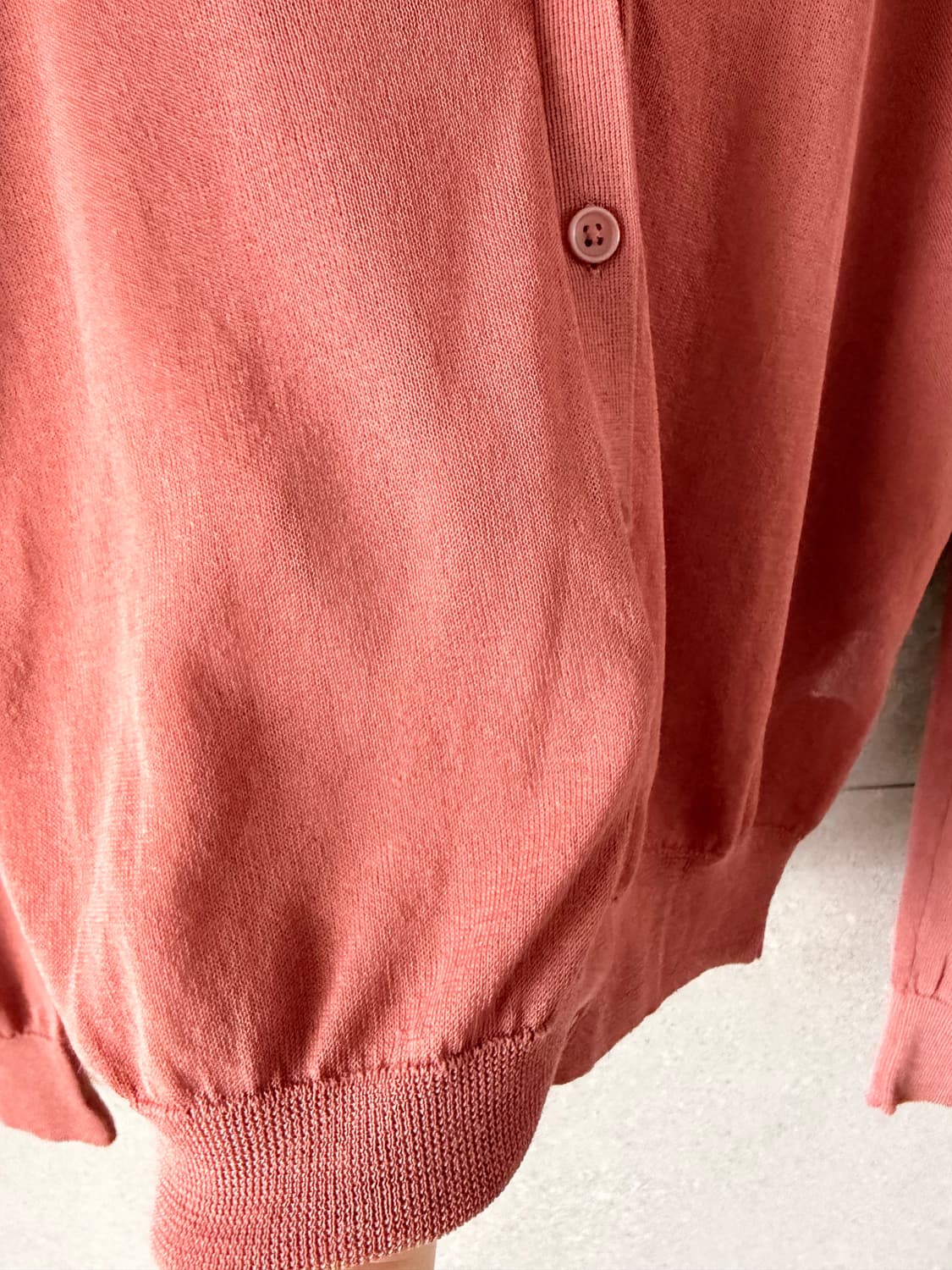 유니클로 로즈인디핑크 브이넥 여성 가디건 상품이미지2