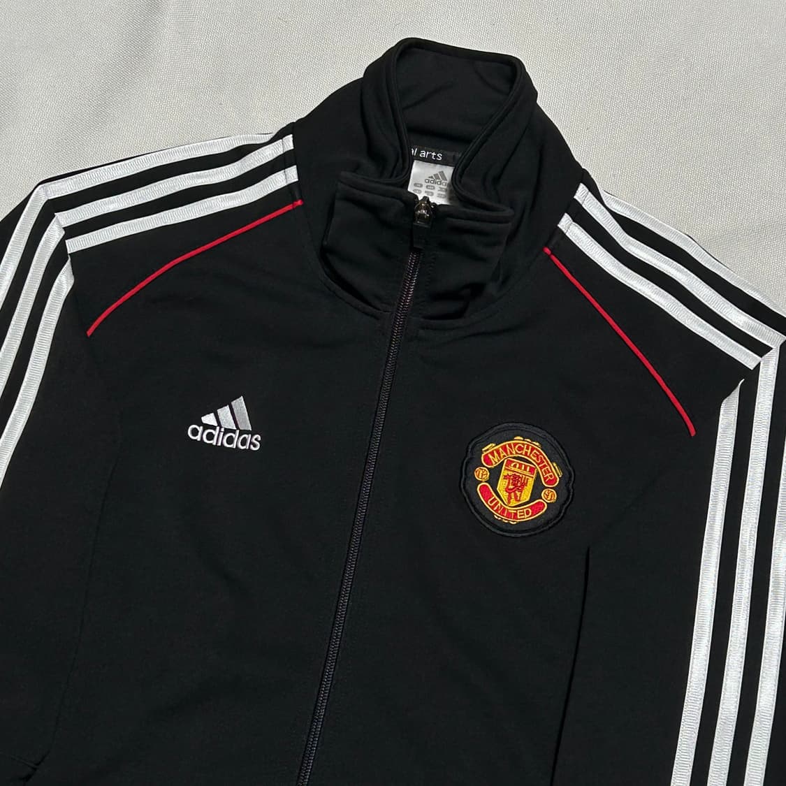 XL 아디다스 맨체스터 유나이티드 레드 파이핑 블랙 트랙탑 상품이미지1