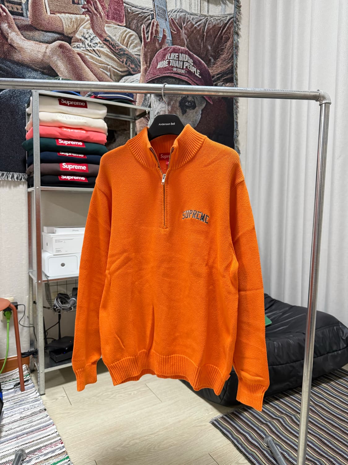 슈프림 반집업 니트 상품이미지1