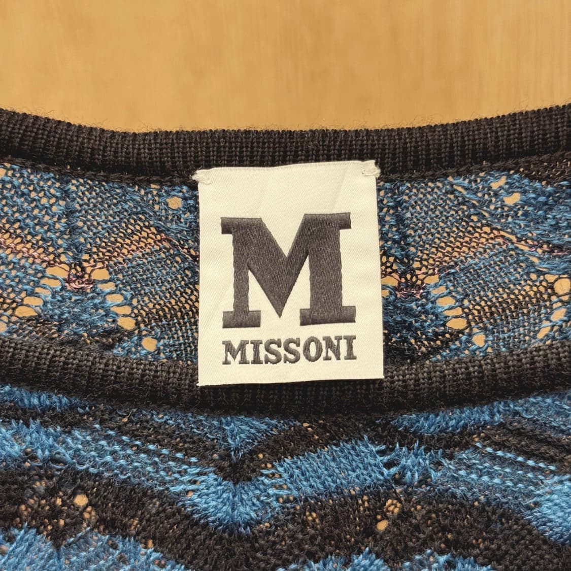 미쏘니 니트 롱 원피스 지그재그 패턴 디테일 슬림핏 멀티컬러 상품이미지7