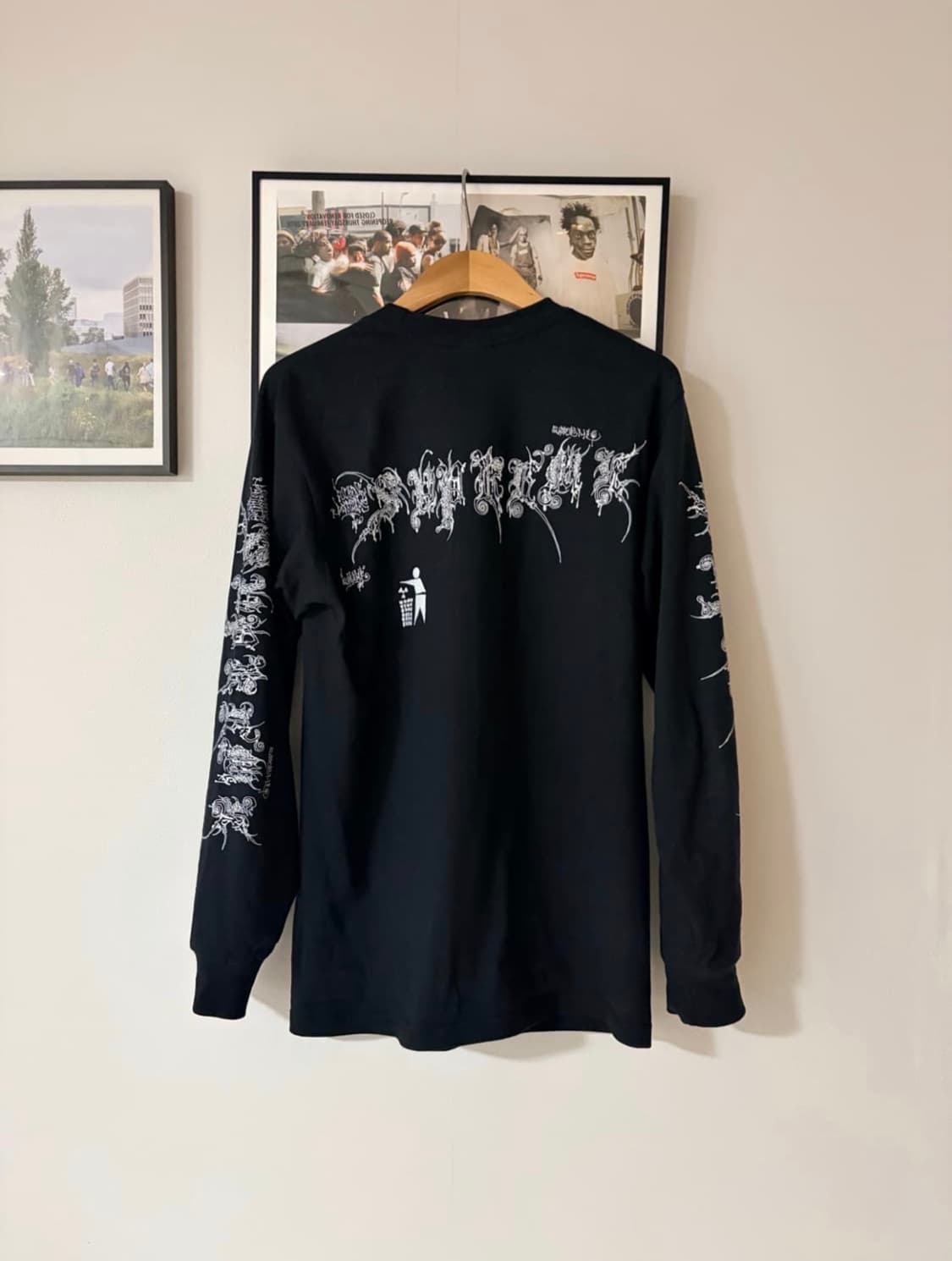 [S] 26SS 슈프림 웜벳 롱슬리브 티셔츠 블랙 상품이미지4