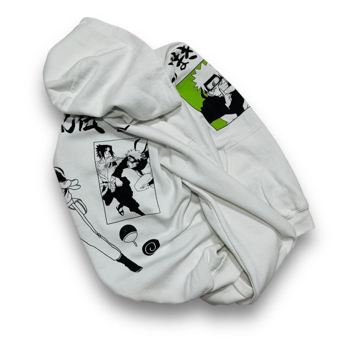 나루토 질풍전 20th 빈티지 화이트 후디 상품이미지1