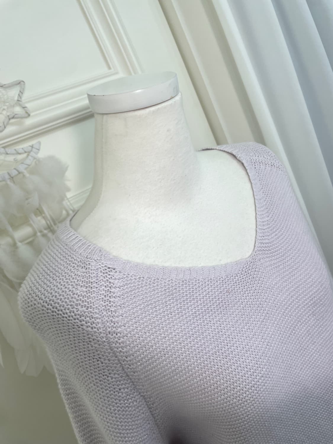 lavender glitter basic spring knit top 상품이미지6