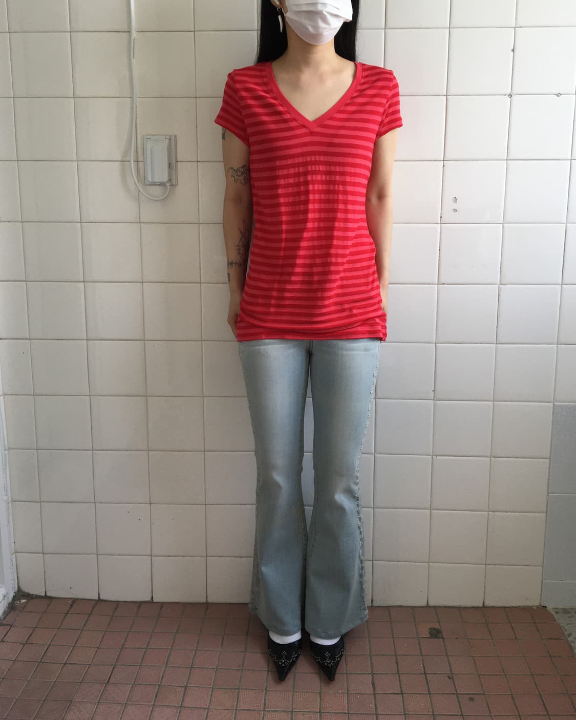 Stripe pattern t shirt 상품이미지5