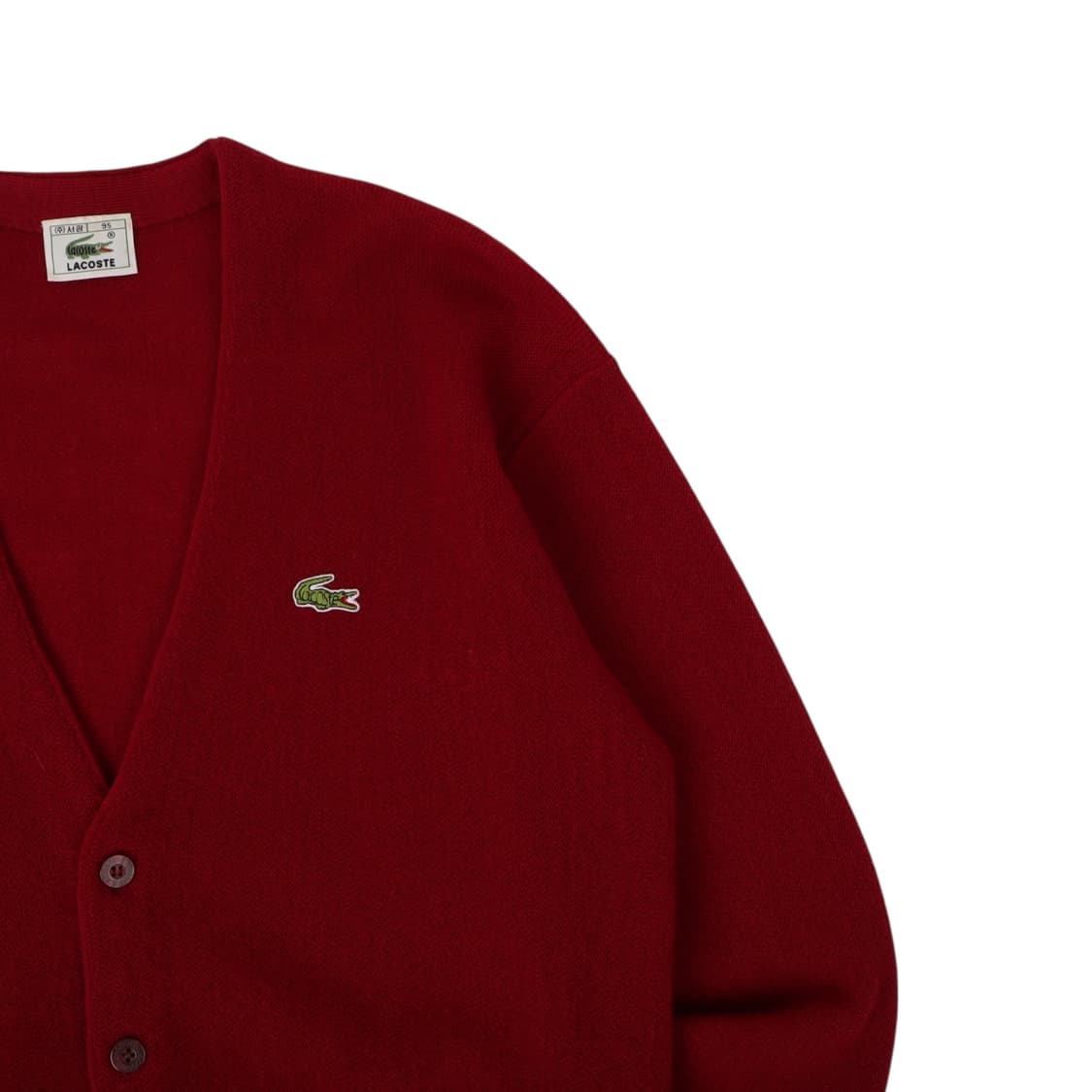 라코스테 레드 울 가디건 상품이미지3