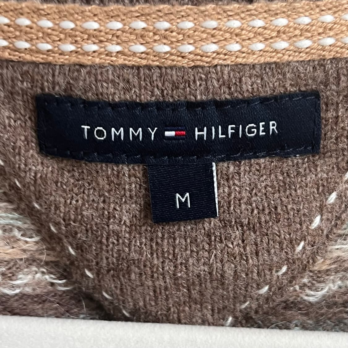 타미힐피거 아가일 모헤어 니트 베스트 상품이미지5