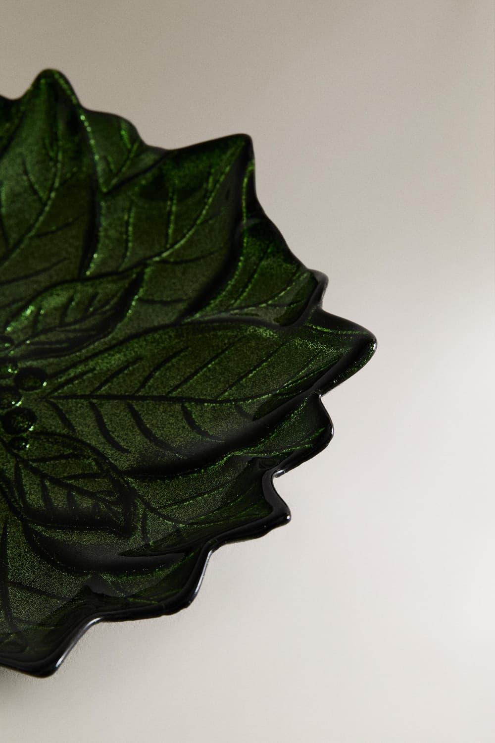 자라홈 크리스마스 포인세티아 유리 앞접시 상품이미지4