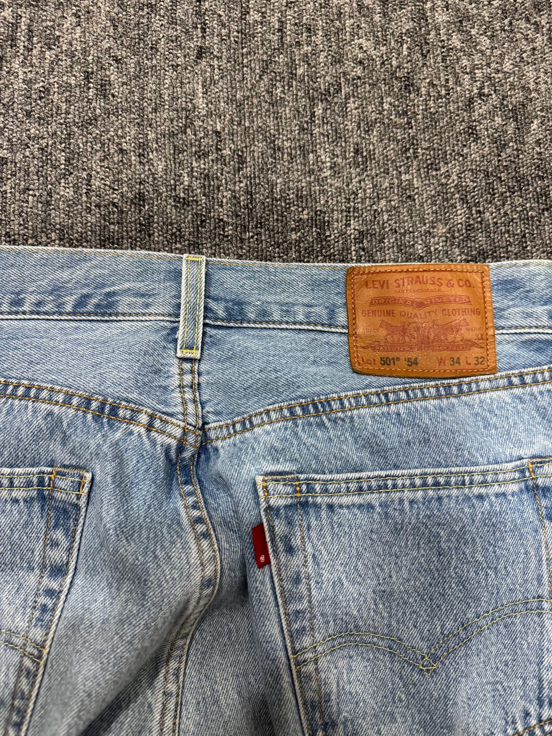 리바이스 501 블랭크탭 프리미엄 라이트 워싱 데님 LVC 상품이미지10