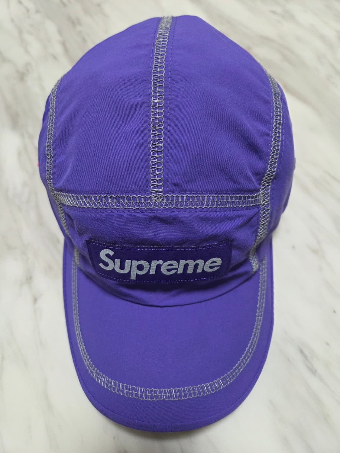 슈프림 리플렉티브 스티치 퍼플 캠프캡 상품이미지1
