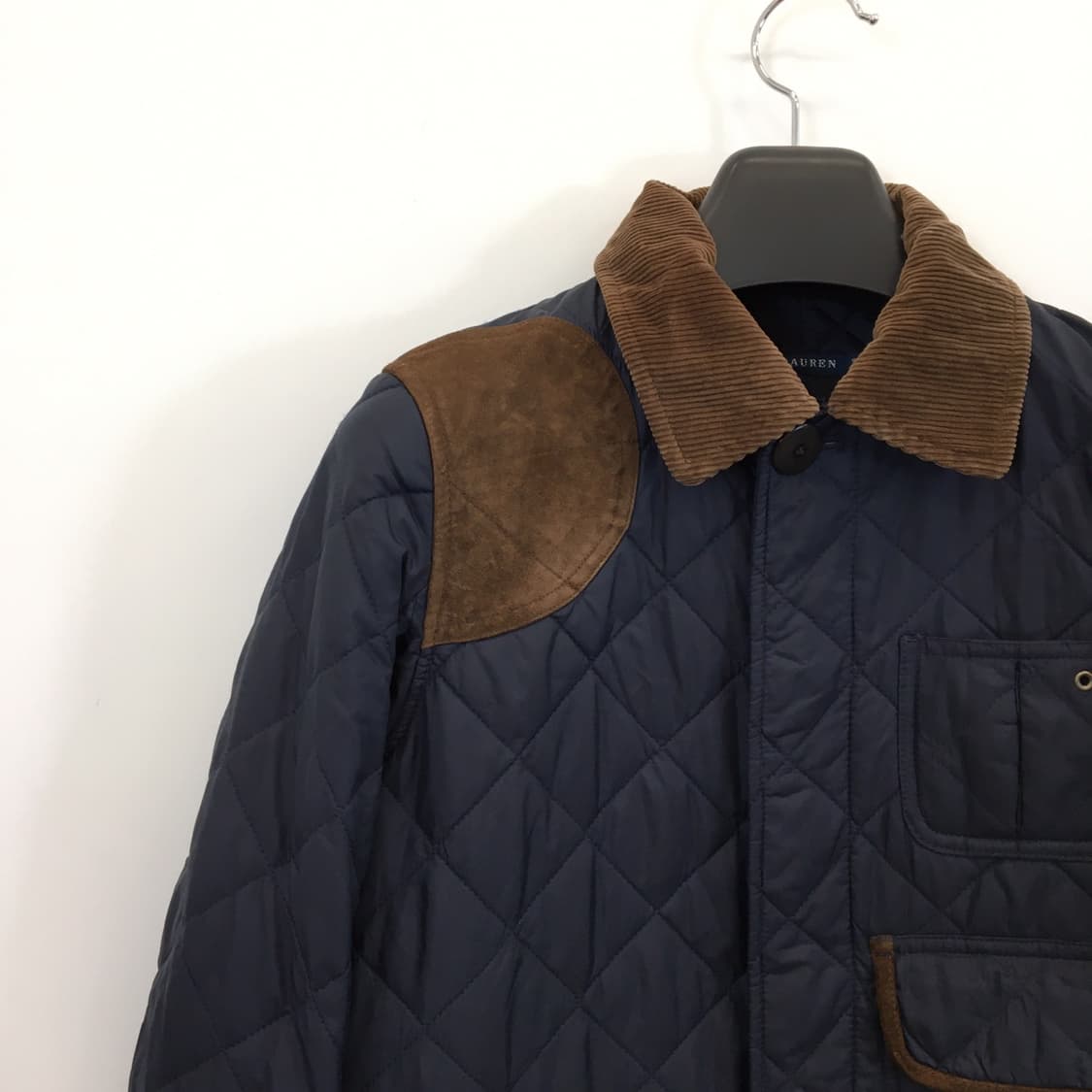 폴로 랄프로렌 퀄팅 롱자켓 S 송아지가죽 함유  상품이미지2