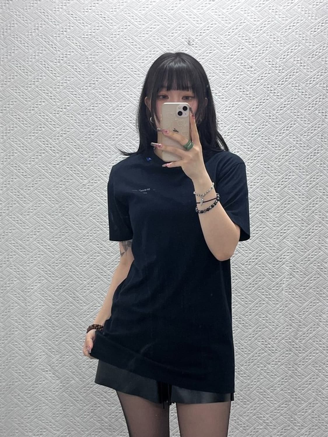 오프화이트 스트릿 펑크 언피니쉬 애로우 반팔티 S C12078 상품이미지2