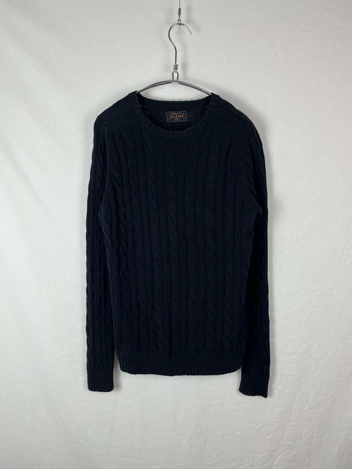 Beams Plus 꽈베기 네이비 니트  상품이미지1