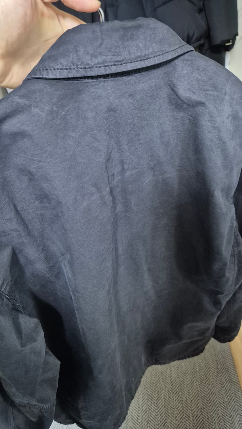 스톤아일랜드 21FW 올드이펙트 오버셔츠 블랙 L 상품이미지4